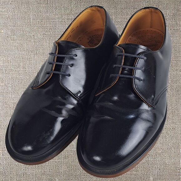 Dr. Martens Vintage 90s Black Leather Oxfords UK Made US 10 Punk Style Original main image 11